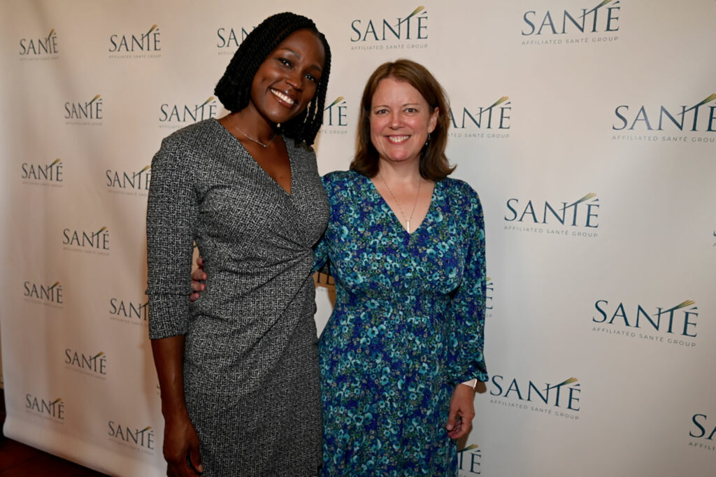 <em>left to right</em>: Odelia B. Muir, CEO, Executive Director, At Your Best Behavioral Health Group and Stephanie Svec, Director, Integrated Behavioral Health and Recovery Services with the Affiliated Santé Group
